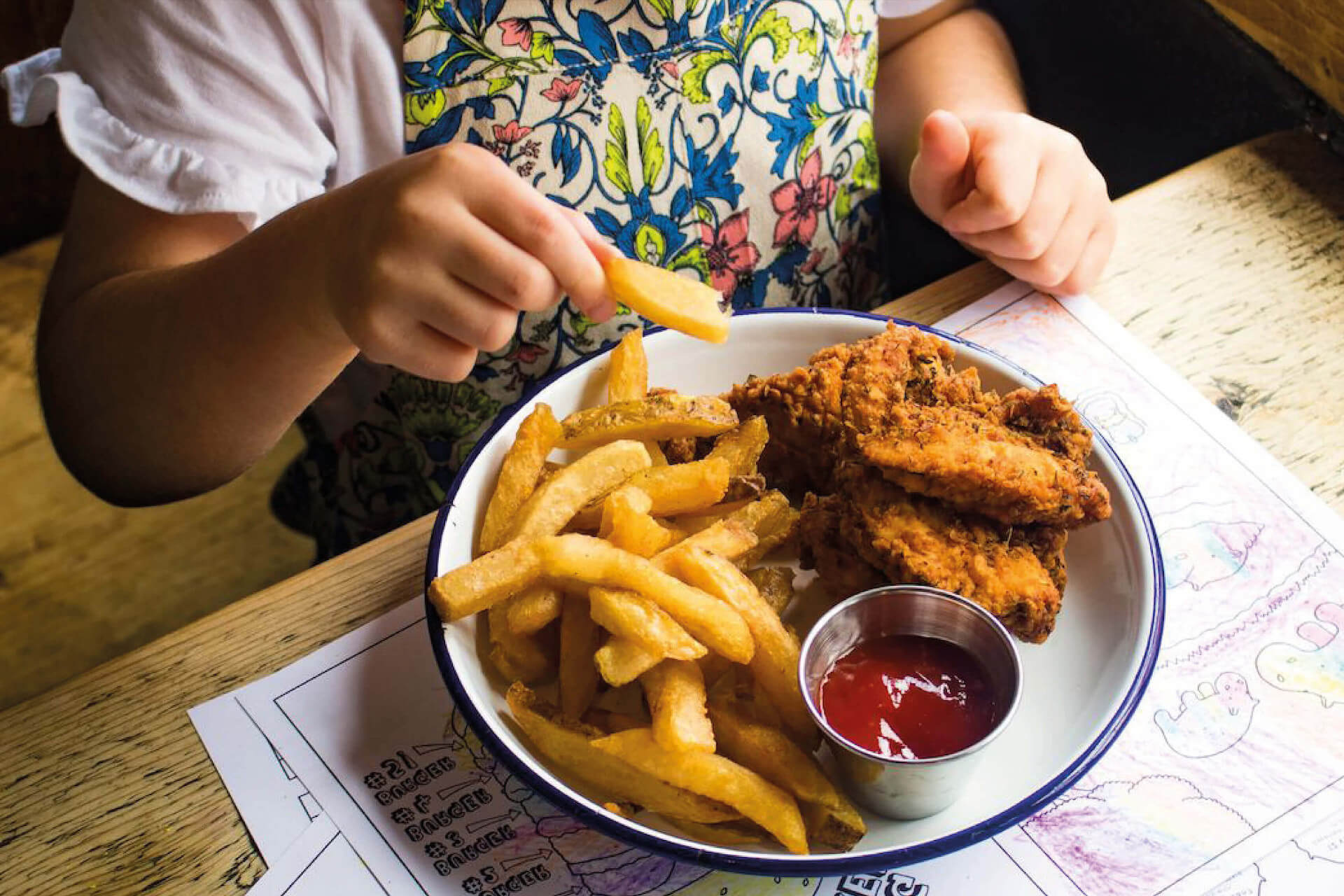We're a child friendly restaurant